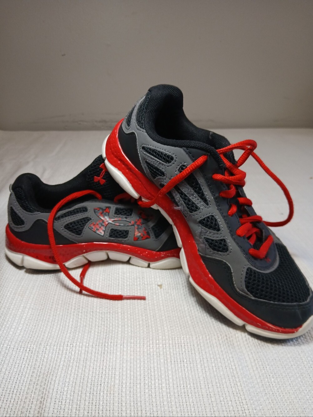 Under Armour Kids' Black & Red Athletic Sneakers - Picture 4 of 4